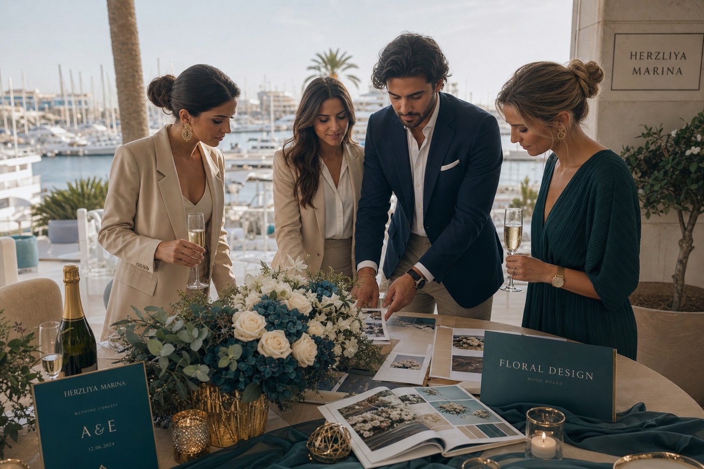 Wedding by Sea planning team at coastal venue